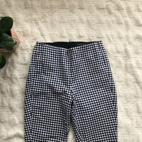 Rag & Bone Simone Gingham High Rise Pants - Picture 3 of 7